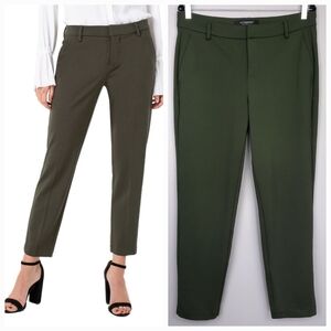 Liverpool Kelsey High Rise Straight Leg Ponte Knit Trousers Olive Branch size 10
